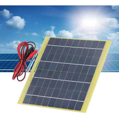 Solar Panel Polysilicon Material Low Light Efficiency Lightweight Portable Solar  Charger for Charging 12V Battery 5W