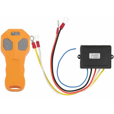 Universal Wireless Winch Remote Control Kit Waterproof Electric Winch  Controller with 434MHZ Receiver for ATV Truck