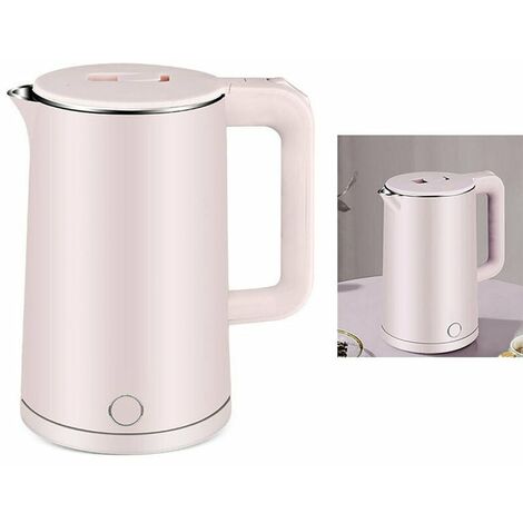 Portable Electric Kettle-0.5L Small Stainless Steel Travel Kettle-Quiet  Fast Boil & Cool Touch-Perfect for Traveling Boiling Water, Coffee, Tea  (White) 