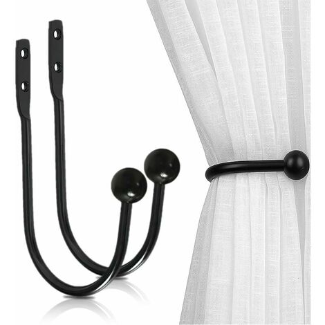 12 Pairs of Curtain Drape TIE Hold Backs Modern Metal 45 x 10 x 25mm-