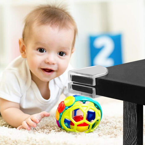 4/12Pcs Baby Soft Silicone Table Corner Furniture Protector Guard Edge  Safety Bumpers Cushions Cover for Child Collision Transp