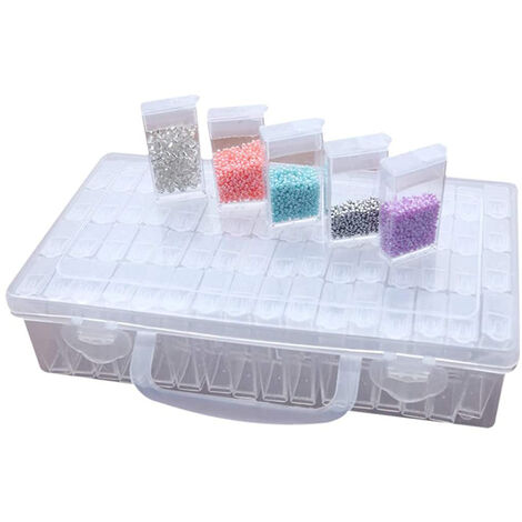 64 compartments plastic boxes, diamond embroidery sorting box in stable ...