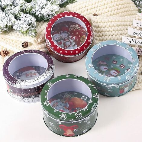 small christmas tin boxes