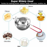 304 Stainless Steel Double Boiler For Candle Making, Melting Pot For  Butter, Chocolate, Candy, Cheese, Caramel, 600ml