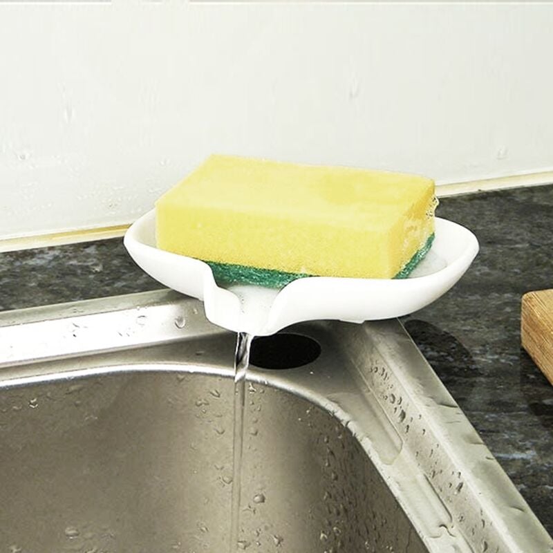 Kitchen Saddle Style Double Silicone Sponge Holder Sink Rack Storage  Organizer Soap Kitchen Gadgets Dish Kitchen Drain Bag