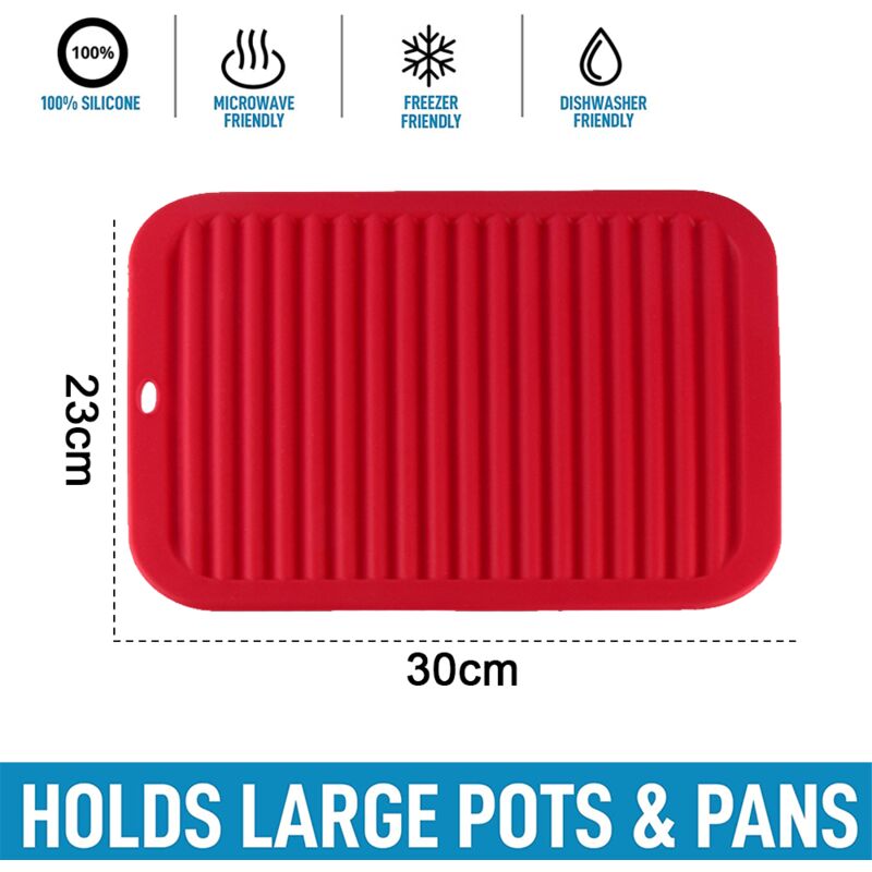 Multi-use Silicone Non-Slip Microwave food Cover & Mat, Dishwasher-Safe,  BPA-Free Silicone Collapsible Microwave Splatter Cover for Food, Silicone  Trivet, Pot Holders, Drying, Baking, Place Mat, Utensils Rest for Kitchen  Counter, Home Apartment