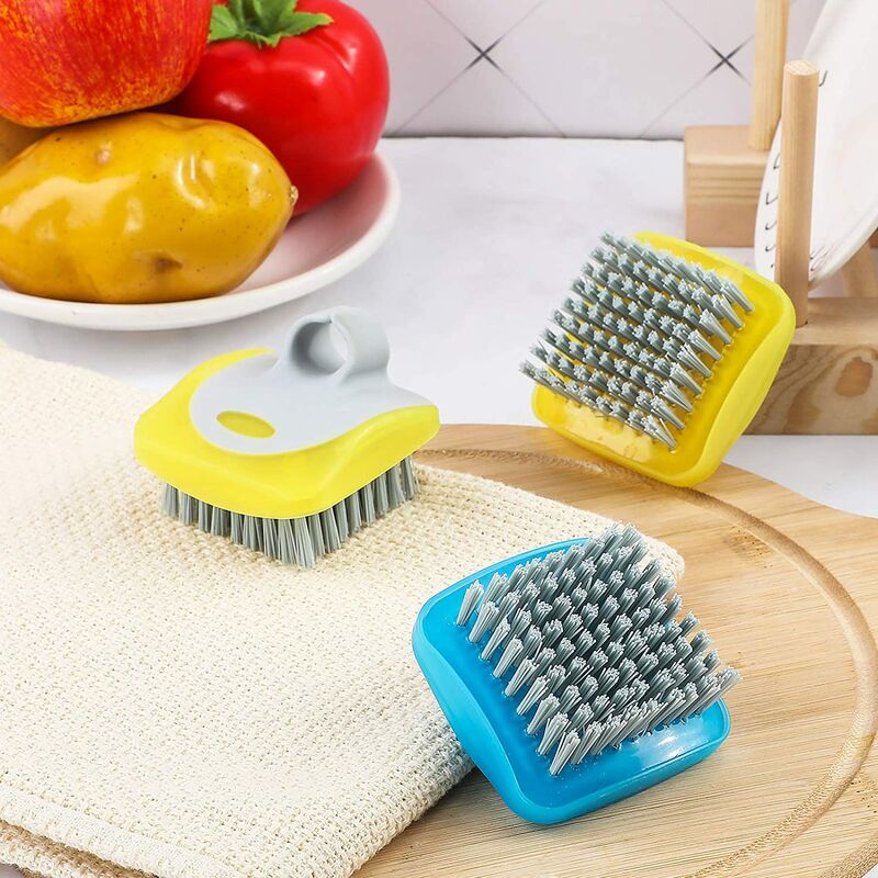 Fruit Vegetable Brush, 3PCS Veggie Brushes Fruit Scrubber Flexible Bristles  Scrubber Cleaning Tool Kitchen Brush for Carrots Fruits Home Kitchen