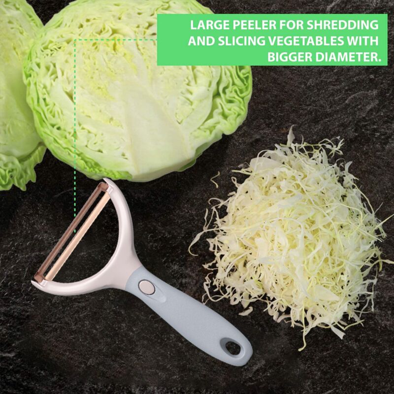 Peeler Set, Multifunctional Kitchen Vegetable Peeler Set Of 3, Professional  Veggie And Fruit Julienne, Cabbage Carrot & Potato Slicer Shredder (light