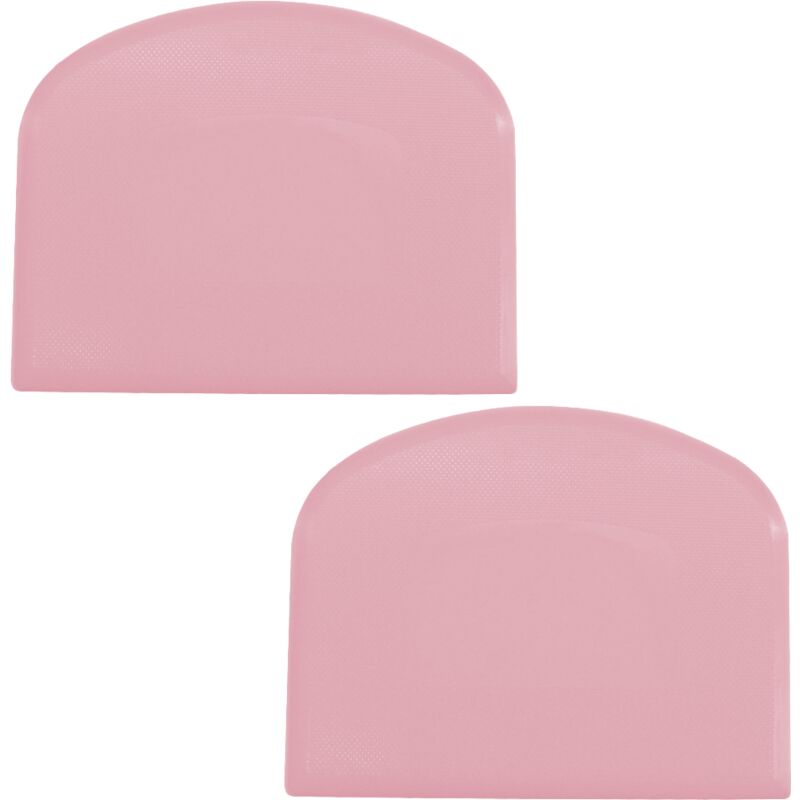 2PCS Flexible plastic Dough Scraper, Food Safe Bench Scraper with