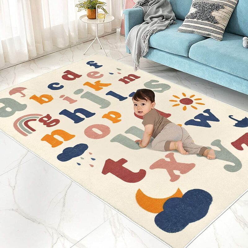 cartoon rabbit carpet Bedroom room mat living room floor mat bedroom rugs  baby anti-fall mat yoga rug bathroom small carpet