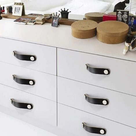 Leather Drawer Handles Cabinet Handles Cupboard Handles Dresser Handles for  Kitchen Hardware Door Handles Ikea Handles and Pulls Furniture -  Canada