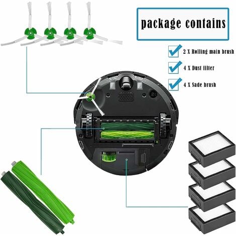 Accessories For iRobot Roomba i3 i4 i6 i7 i8/Plus E5 E6 E7 Parts Brushes  Filters