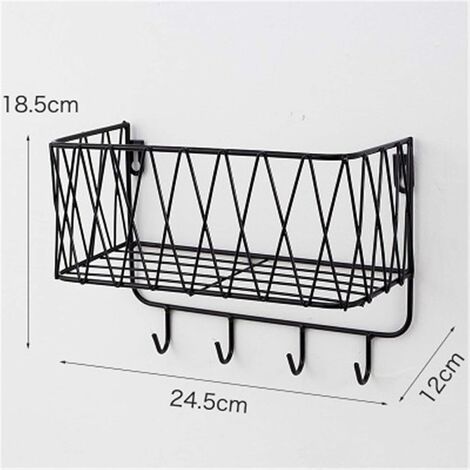 1pc Rotatable Multi-layer Storage Rack, Floating Shelves Wall