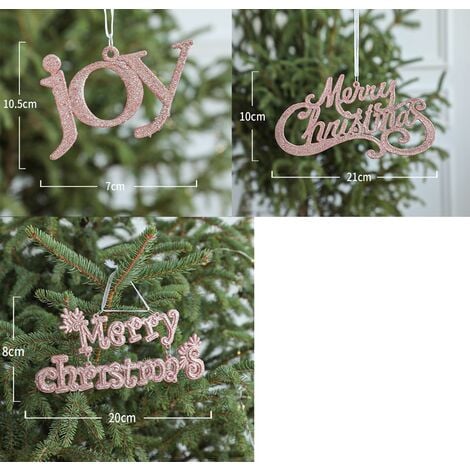 Christmas word ornaments Clearance