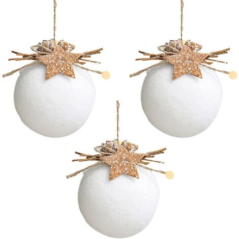 White christmas ball clearance balls