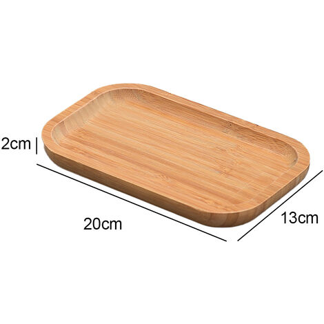 Round Wood Serving Tray Decorative Wooden Food Tray