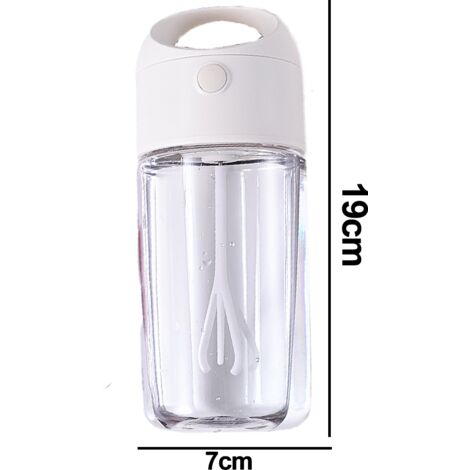 Portable Stainless Steel Protein Shaker Bottle 700ml for Gym/Camping,Silver