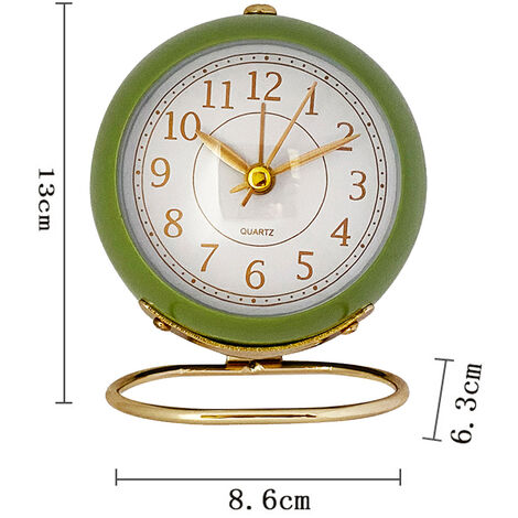 Small Table Clocks, Classic Tabletop Kids Room Analog Alarm Clock