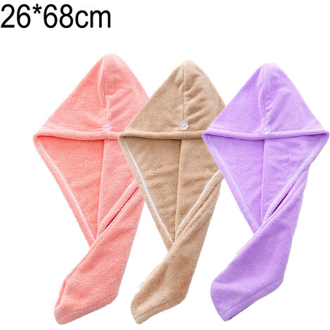 Head towel with online button