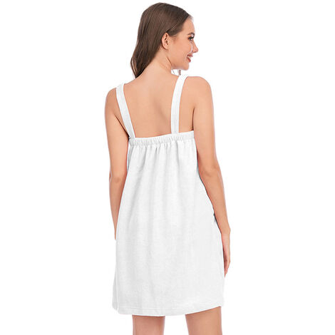 Women's bath towel wrap with online straps