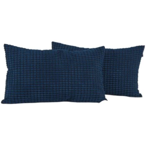 Navy Blue Decorative Pillow Covers 18 x 18, Marble Design Texture Throw Pillow  C