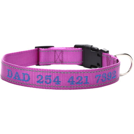 Personalized Dog Collar, Custom Embroidered Pet Name