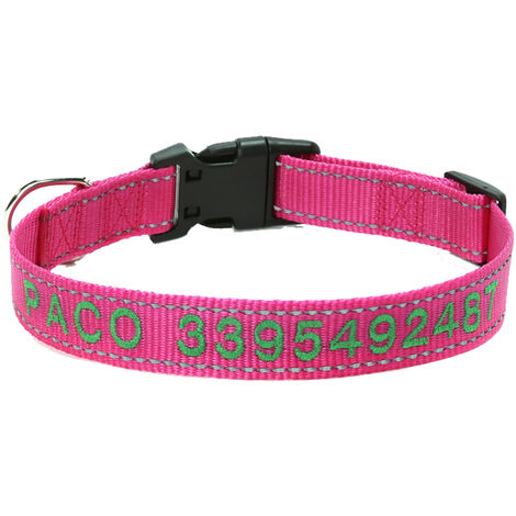  Personalized Dog Collar, Custom Embroidered Pet Name