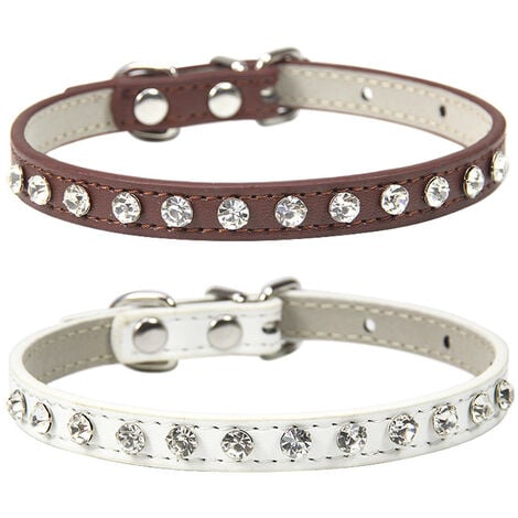 Puppy best sale diamond collars