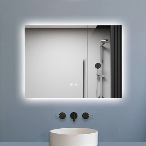 Miroir De Salle De Bain LED Dubaï - Éclairage Personnalisé, Fixation Murale
