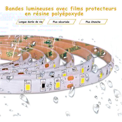 Miroir salle de bain led anti-buée, avec éclairage LED 120 x 80cm réversible  IP44 commande par effleurement