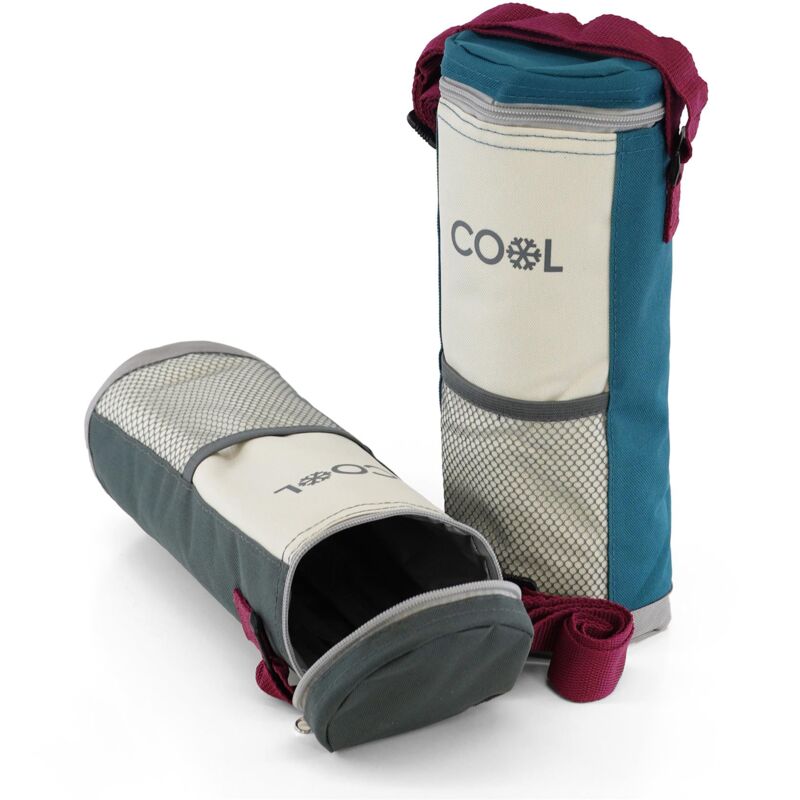★希少★Golfickers Ice Bag STAY COOL Insulated Bottle Cool Bag Zip Up Ice Wine Cooler Shoulder