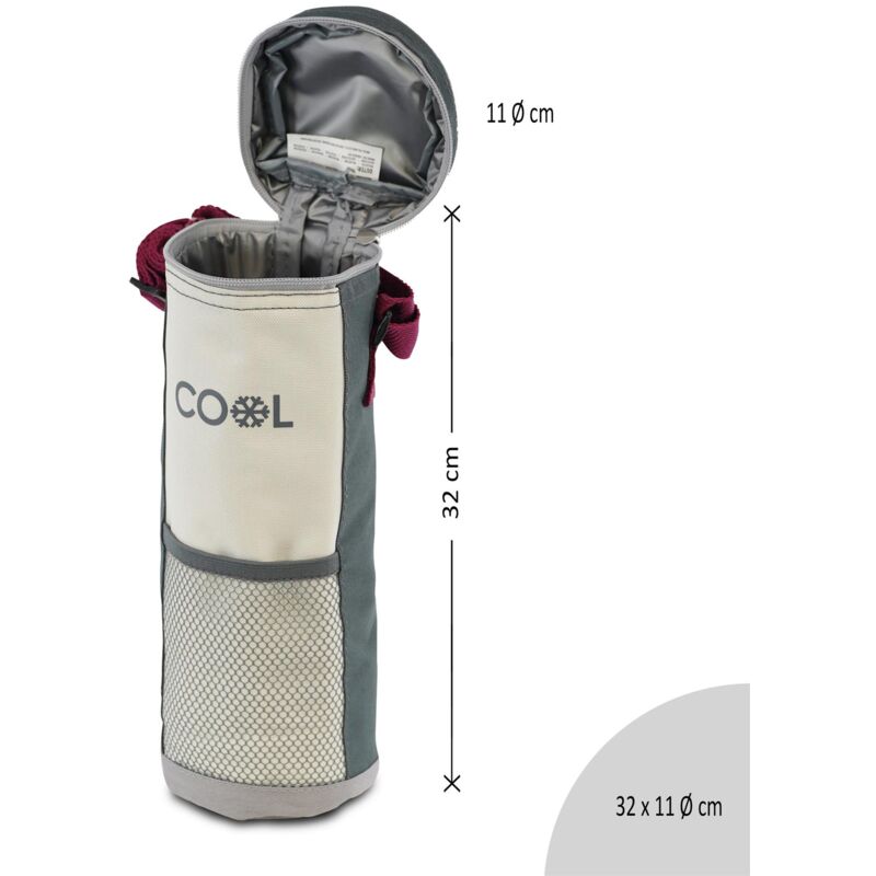 ★希少★Golfickers Ice Bag STAY COOL Insulated Bottle Cool Bag Zip Up Ice Wine Cooler Shoulder