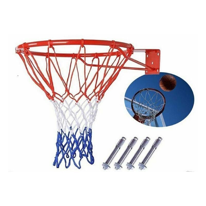 Full Size Basketball Hoop Ring Net Wall Mounted Outdoor Hanging Basket 18 / 46 cm