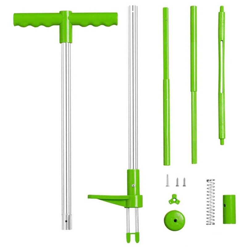 Long Handled Weed Remover - Aluminium No Bend Garden Lawn Weeding Tool with  3 Claws & Foot Pedal - Measures 100 x 21.5 x 4.5cm