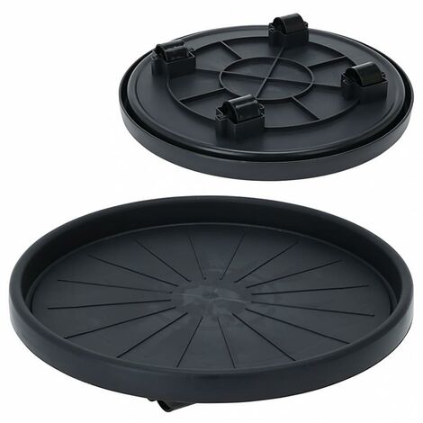 Plant Trolley Plant Caddy Indoor and Outdoor Pot Caddy Plant Roller with Wheels Round