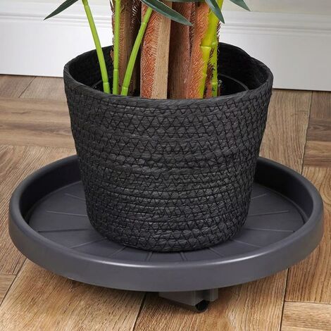 Plant Trolley Plant Caddy Indoor and Outdoor Pot Caddy Plant Roller with Wheels Round