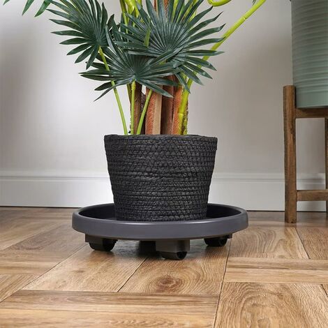 Plant Trolley Plant Caddy Indoor and Outdoor Pot Caddy Plant Roller with Wheels Round