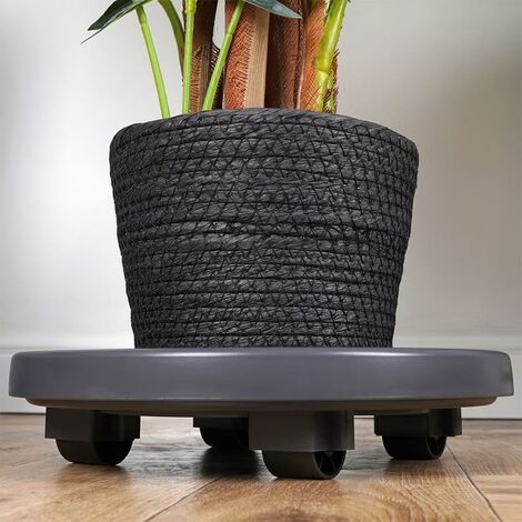 Plant Trolley Plant Caddy Indoor and Outdoor Pot Caddy Plant Roller with Wheels Round