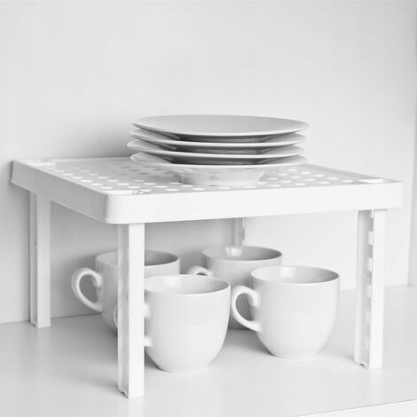Stackable Insert Shelf Kitchen Pantry Cabinet  Storage Organiser Rack Stand