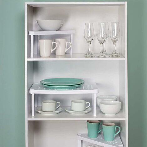 Stackable Insert Shelf Kitchen Pantry Cabinet  Storage Organiser Rack Stand