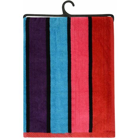 Striped Extra Large Microfibre Lightweight Beach Towel -Quick Dry- Travel  Towel