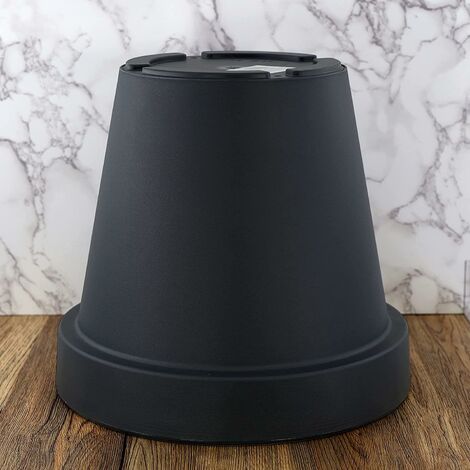 Indoor Outdoor Small Round Anthracite Flower Planter Garden Plant Pot Container