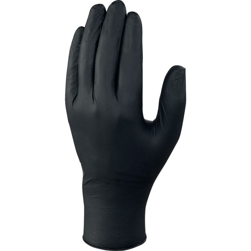 Boite de 100 gants jetables noires en Nitrile ROSTAING MECANO