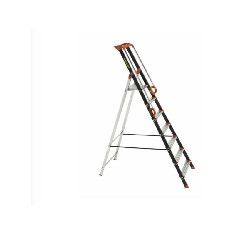Escabeau alu Pro UP CENTAURE 7 marches serties - hauteur de travail 3,41m - 239207