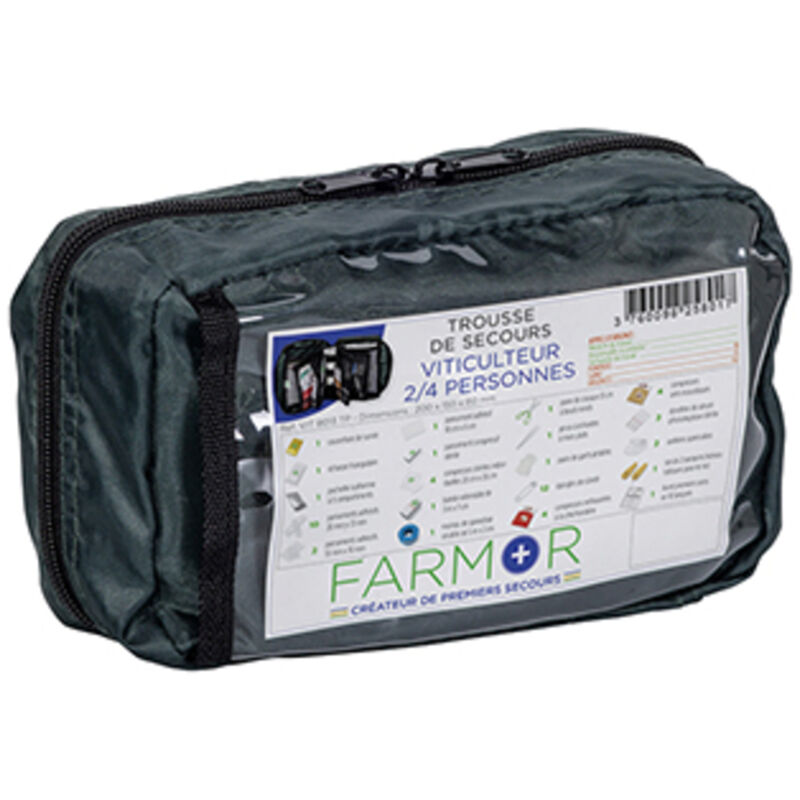 Trousse De Secours FARMOR 2/4 Personnes - TRO8050TP - Kit Premiers Soins Familial - 10