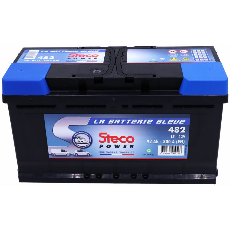 Batterie 12V 92Ah 800A 353x175x190 mm stecopower - 482