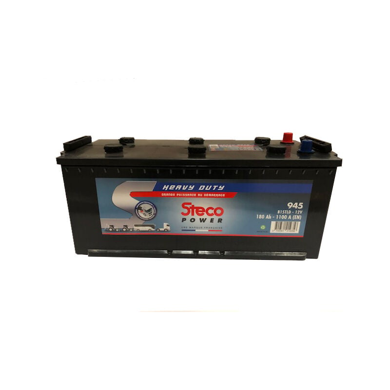 Batterie 12V 180Ah 1100A HEAVY DUTY STECOPOWER - 945