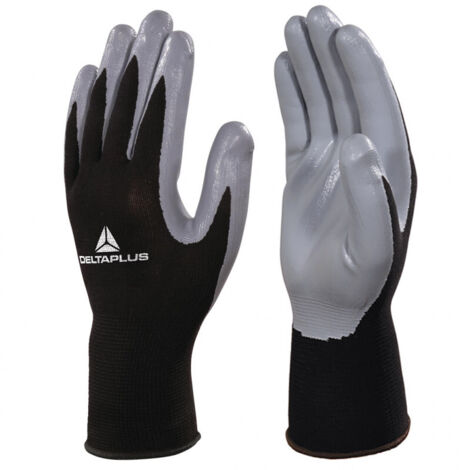 GANTS DELTA PLUS TRICOT POLYESTER / PAUME NITRILE - DPVE712GR0 T9 (1/4)