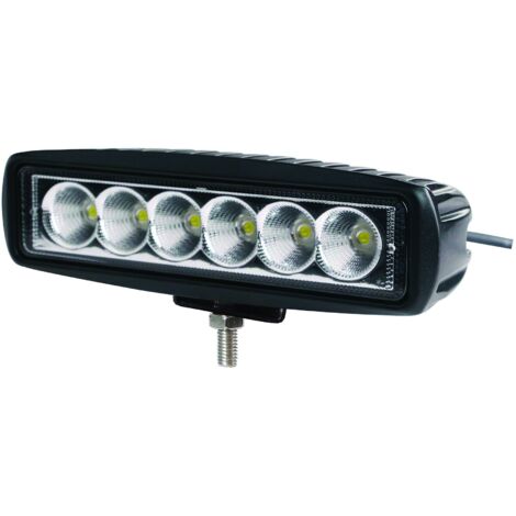 Phare de travail longue portée 6 LEDs 18W – Faisceau 1200lm – Voltage 10/30V – IP69K – Câble 0,4m – 17044 – Sodiflash (1/3)