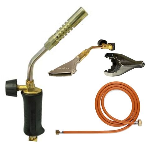 Kemper – Chalumeau soudeur à flamme bi-gaz – Brûleurs interchangeables Ø17 mm, plat et en U – Température jusqu'à 1900°C – 1217TKITSLM